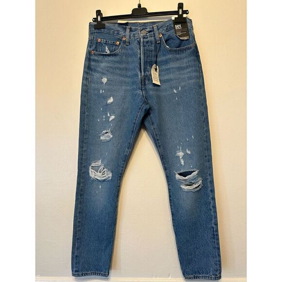 Levis 501 Original High Rise Skinny jeans Sz 27 NWT - Picture 1 of 11